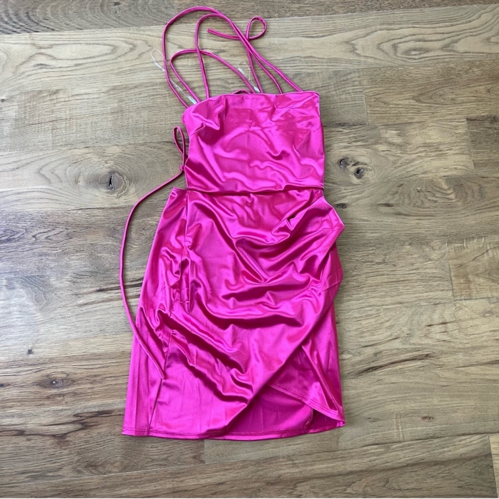 Windsor Satin Mini Dress - Picture 3 of 6